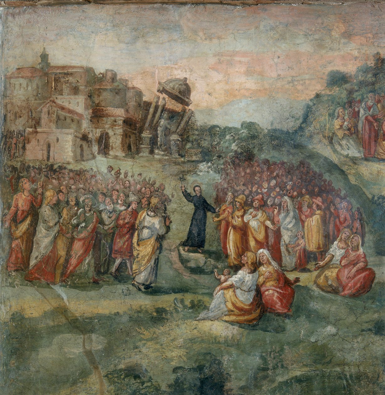 Predigt des Heiligen Hippolytus (Detail) von Italian School