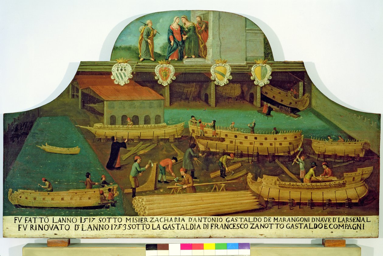 Schild für die Familie Marangoni der Schiffbauer, Venezianisch, 1517 von Italian School