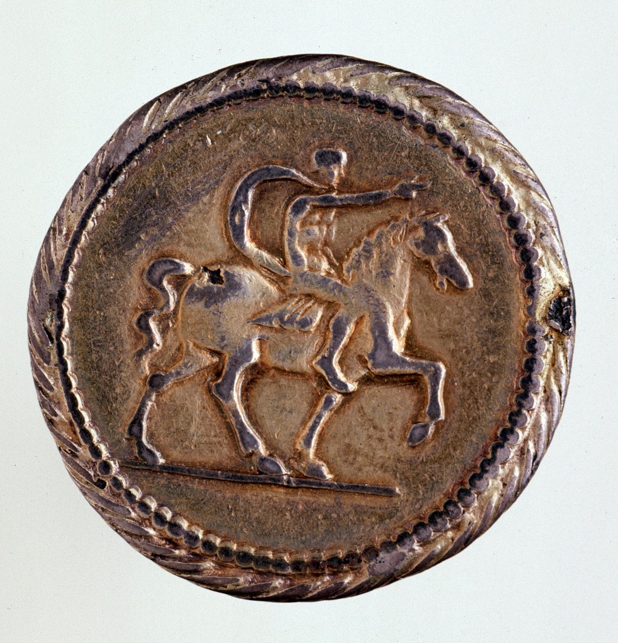 Silbermünze (Testone) aus Ferrara: Herrschaft von Herzog Ercole I d