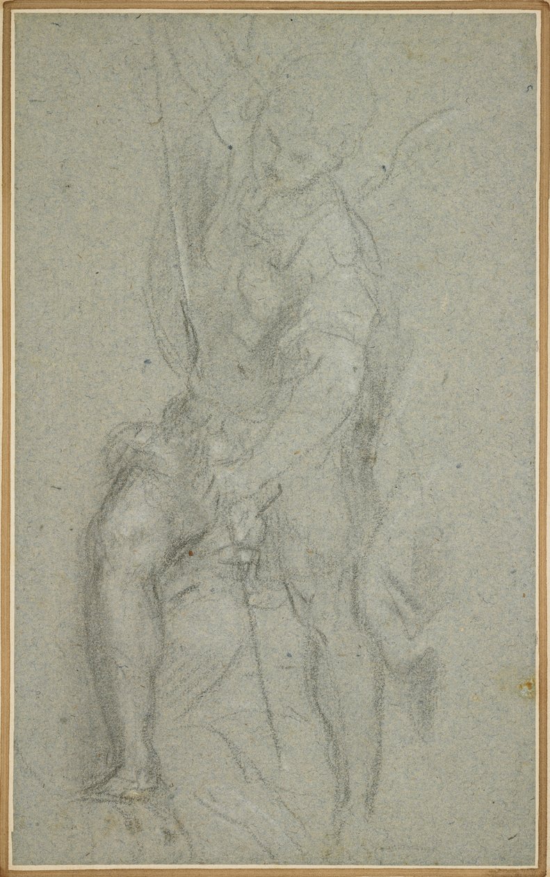 Der Erzengel Michael besiegt Satan von Italian School