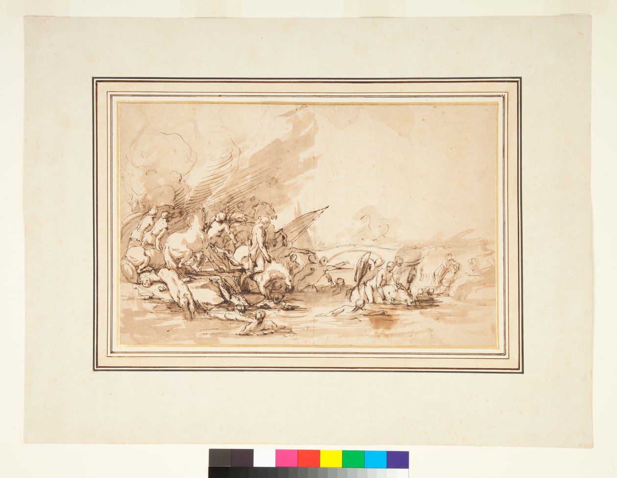 Die Flucht der Cloelia und ihrer Gefährtinnen, 1650-1700 von Italian School