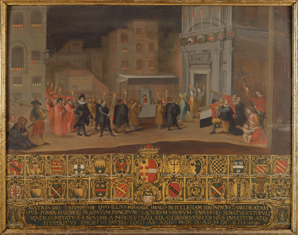 Die Überführung der Überreste der Madonna von Provenzano, 1610 von Italian School