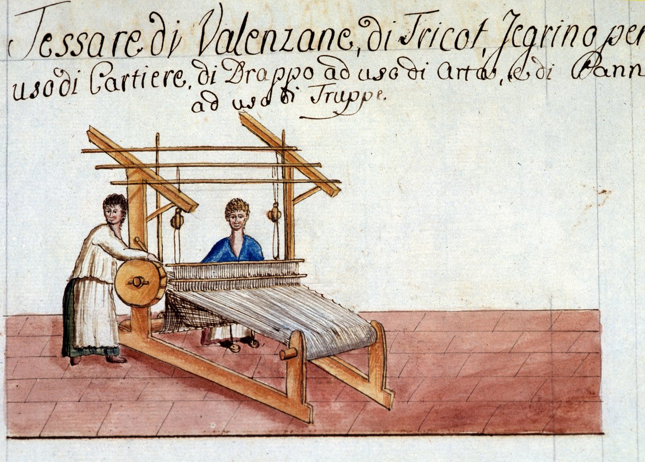Die Wollweberei von Italian School
