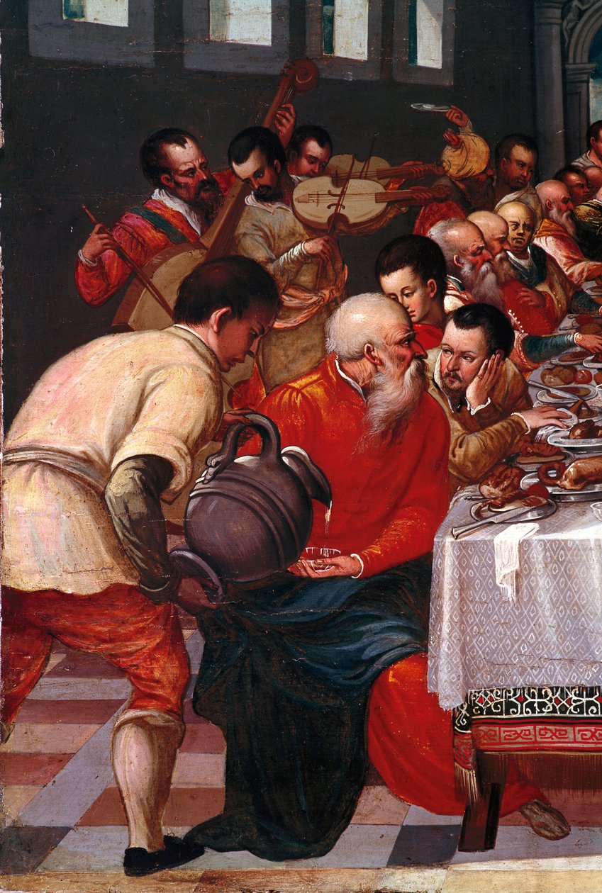 Die Hochzeit zu Kana (Detail) von Italian School