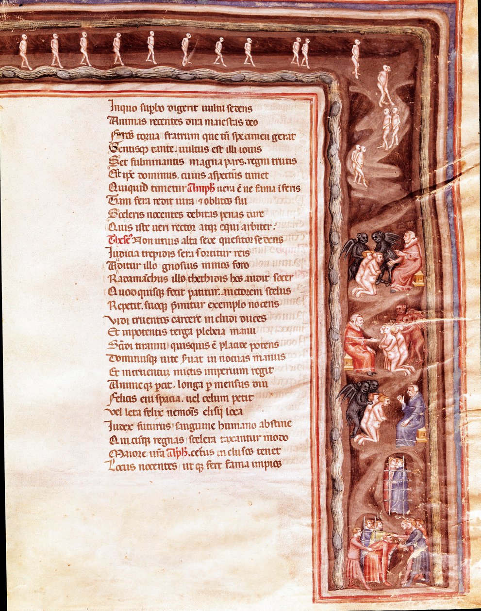 Ansicht der Unterwelt, Illustration für 