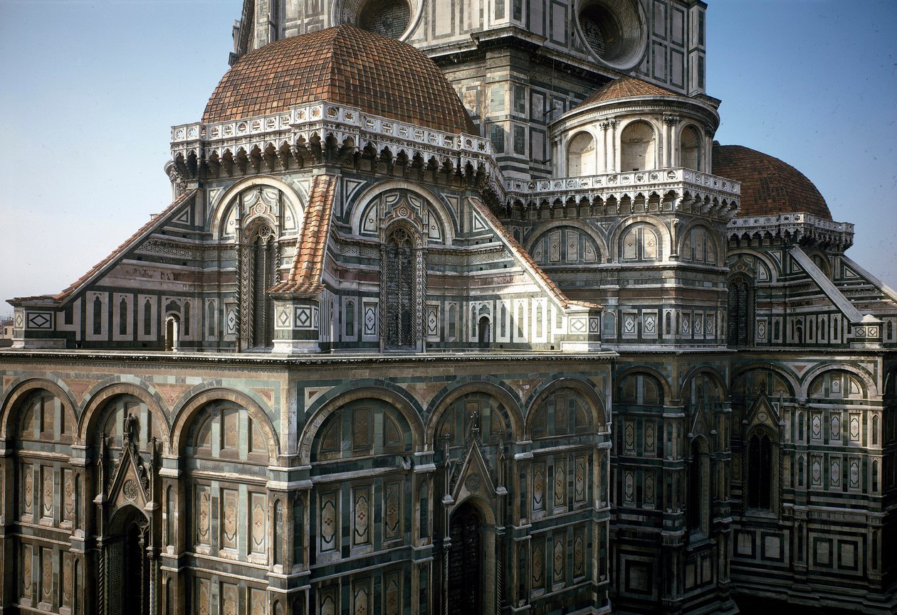 Blick auf die Apsis der Kathedrale von Florenz (Duomo Santa Maria del Fiore). 14.-15. Jahrhundert, Florenz, Italien von Italian School