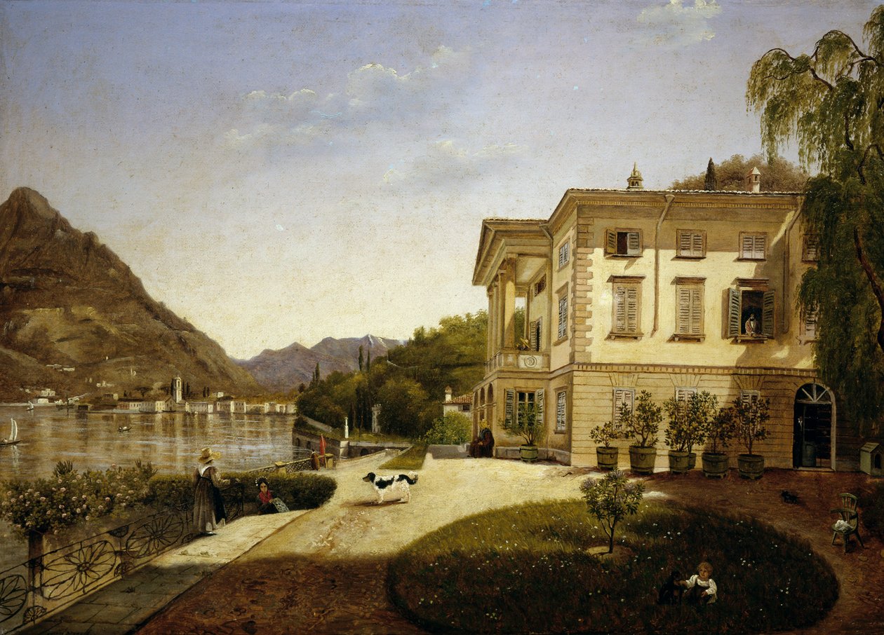 Villa La Roda in Blevio am Comer See (im Besitz von Giuditta Pasta ab 1827, jetzt zerstört) von Italian School