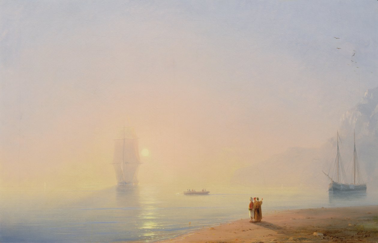 Blick auf das Schwarze Meer von Ivan Konstantinovich Aivazovsky