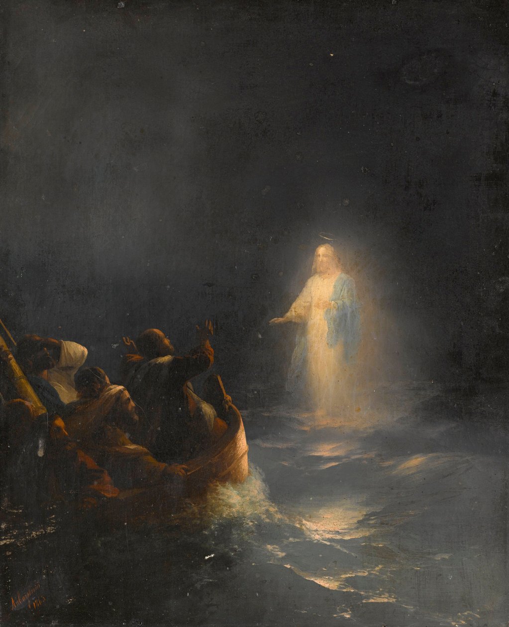 Jesus geht auf dem Wasser von Ivan Konstantinovich Aivazovsky