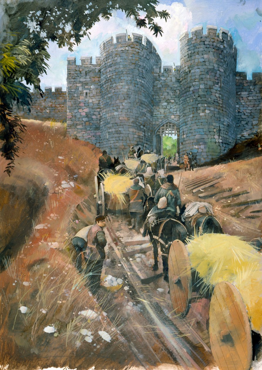 Das äußere Torhaus, Beeston Castle von Ivan Lapper