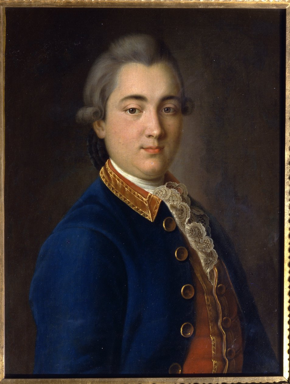Porträt von Boris Vladimirovich Sheremetev in der Uniform des Kavallerieregiments von Ivan Petrovich Argunov