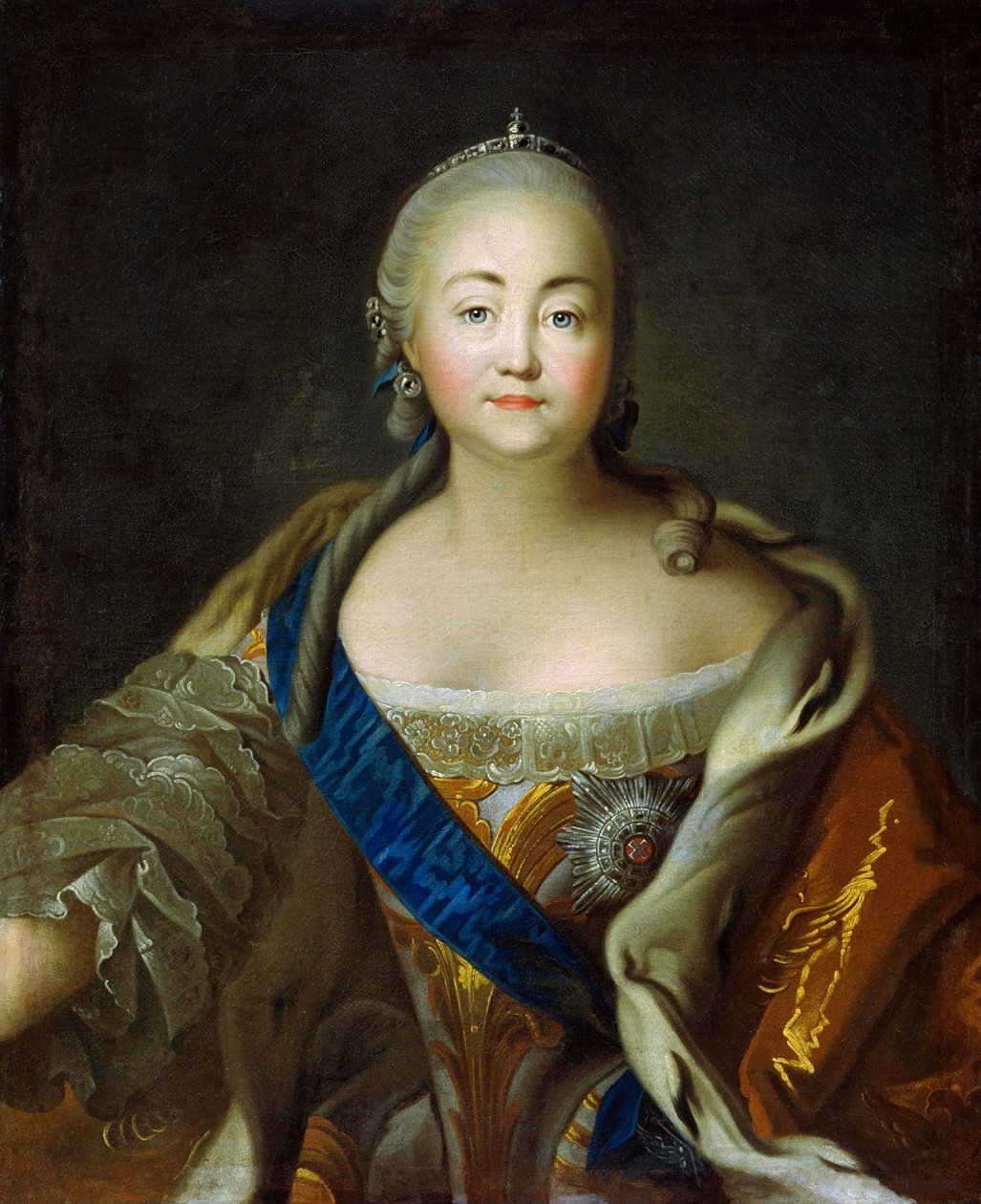 Porträt der Kaiserin Elisabeth 1709-1762, 1750er-1760er Jahre von Ivan Petrovich Argunov