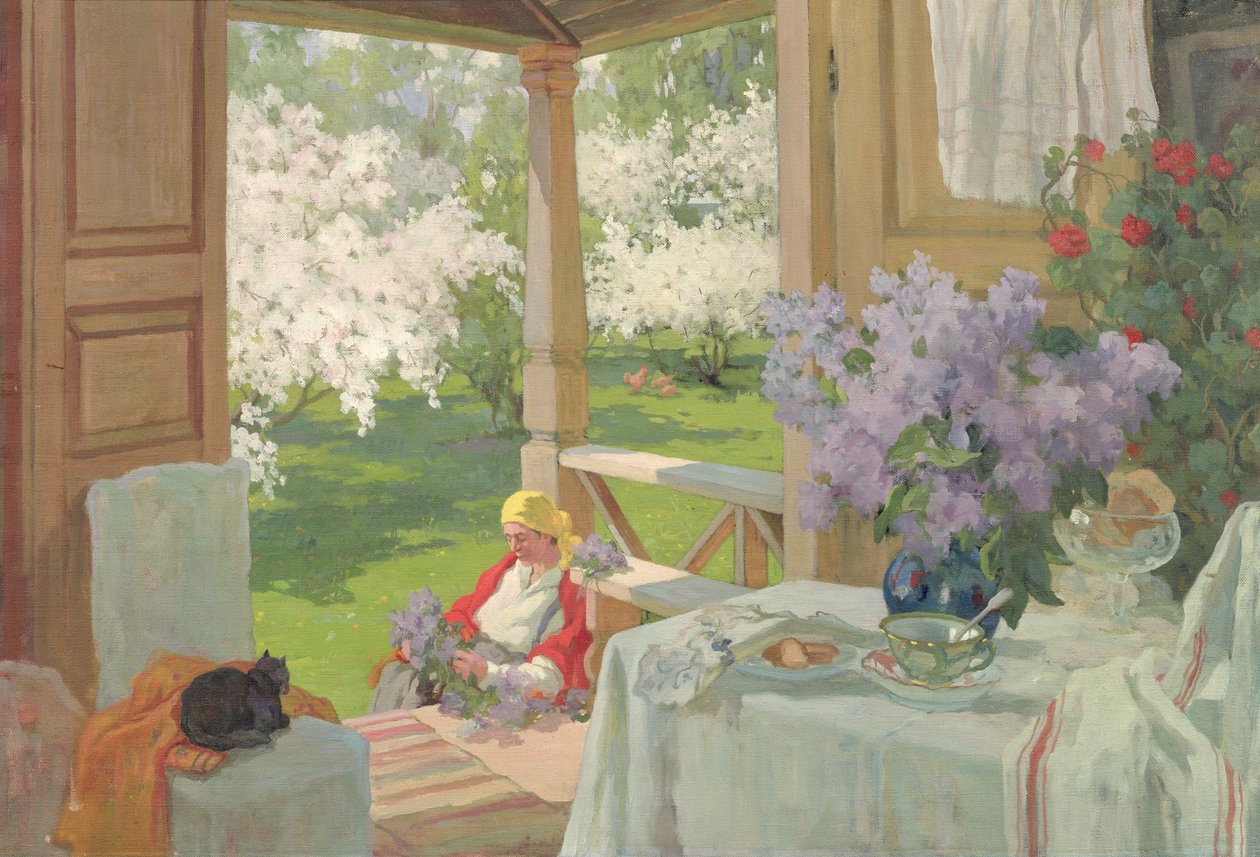Im Landhaus von Ivan Silych Goriuschkin-Sorokopudov