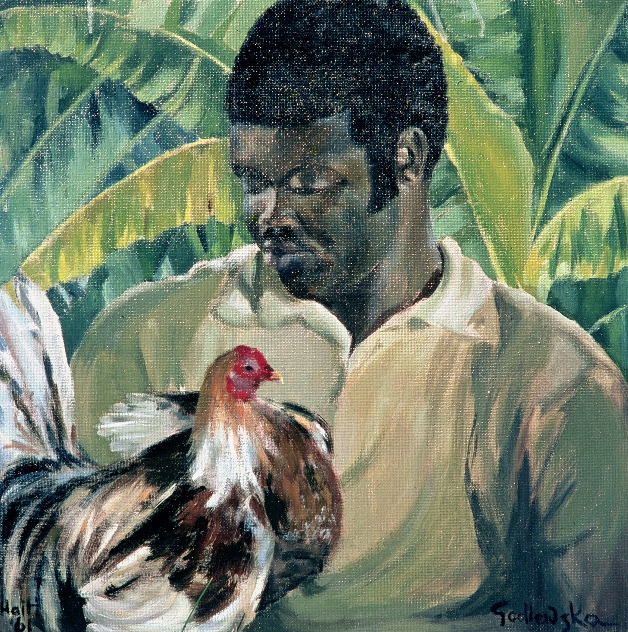 Abel mit Kampfhahn, 1961 von Izabella Godlewska de Aranda