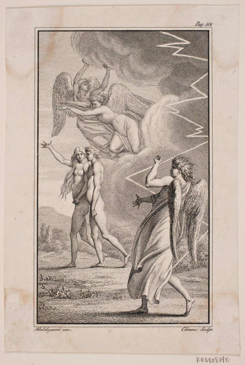 Illustration zu Johannes Ewalds "Adam und Eva" V von J.F. Clemens