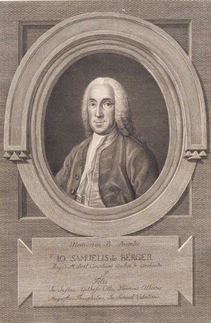 Porträt des Arztes Johann Samuel von Berger von J.F. Clemens