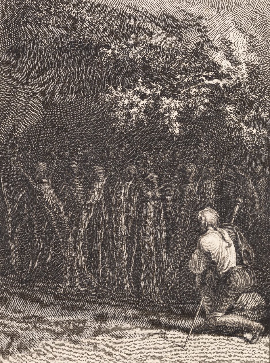 Die Holzmänner im Gebet am Tag des unbegreiflichen Gottes von J.F. Clemens