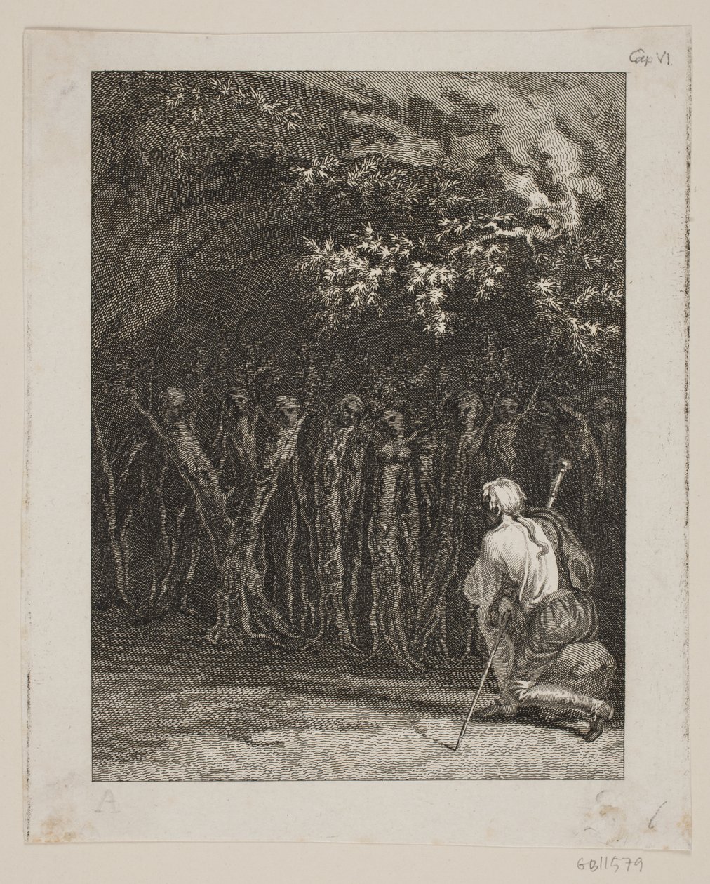 Holzmänner im Gebet am Tag des unbegreiflichen Gottes von J.F. Clemens