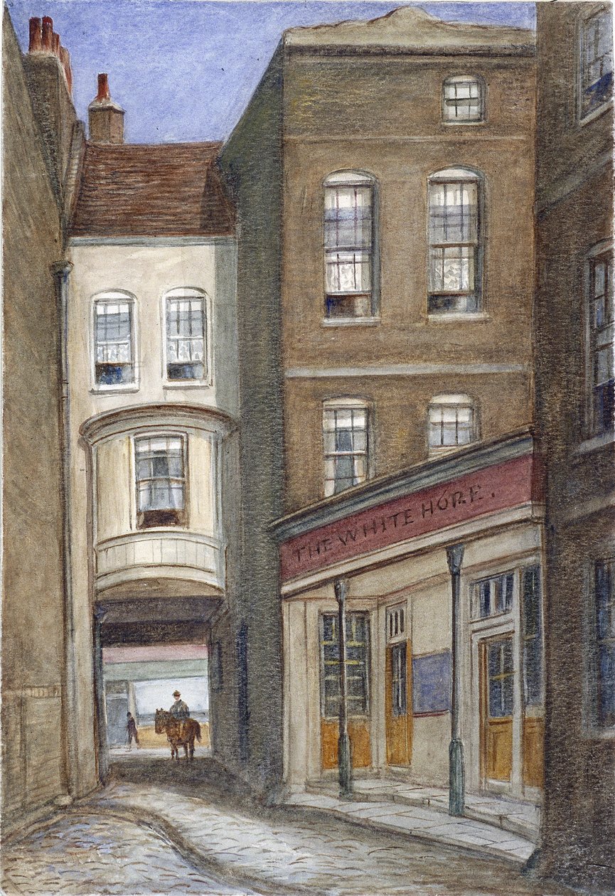 White Horse Inn, Fetter Lane, London, 1870 von JT Wilson