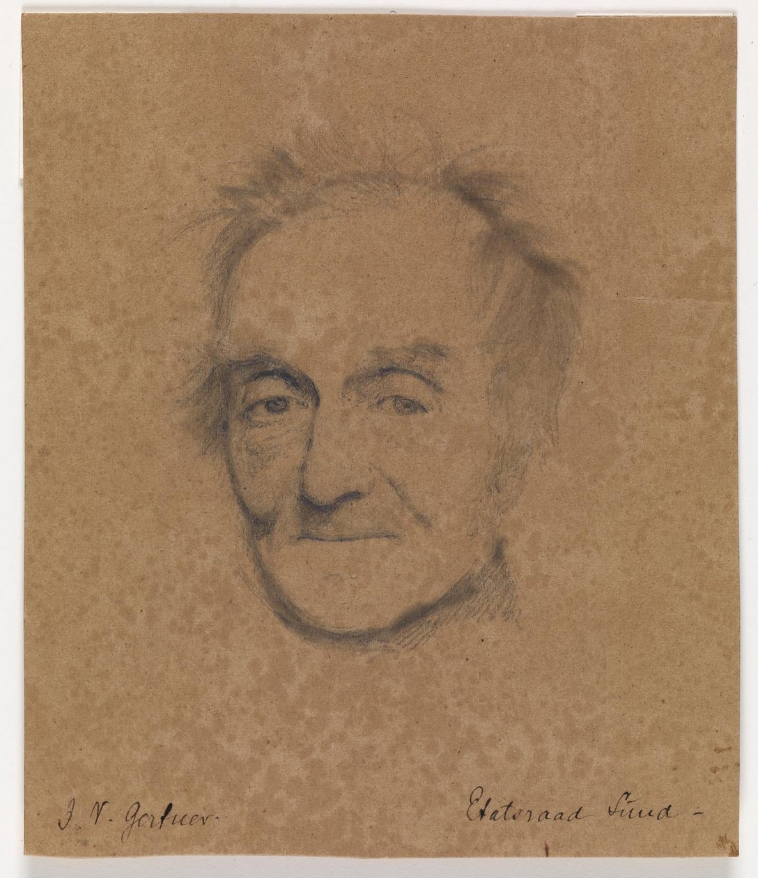 Porträt des Malers J.L. Lund von J.V. Gertner