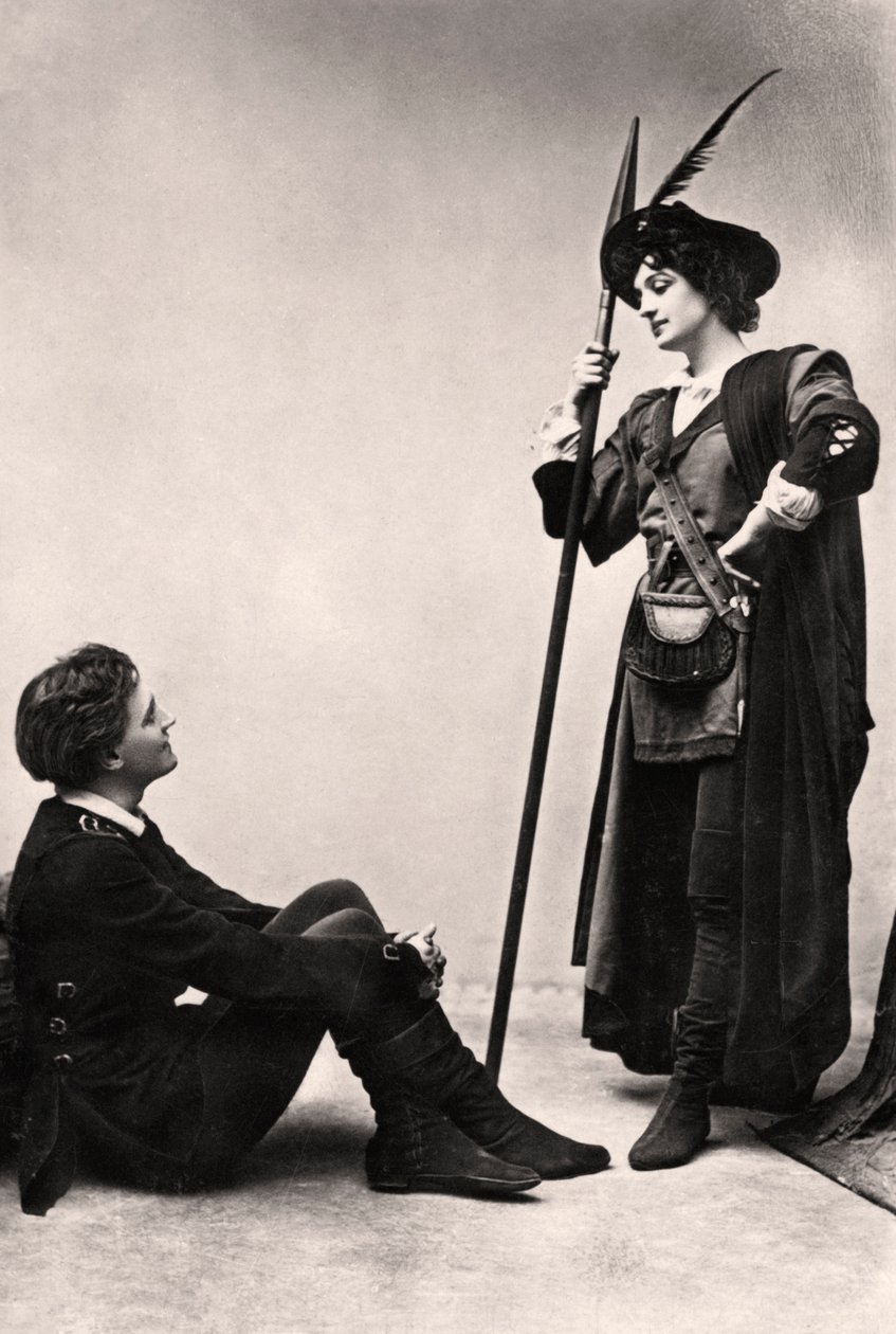 Lilian Braithwaite 1873-1948 und Henry Ainley 1875-1945, 1907 von J. Beagles and Co.