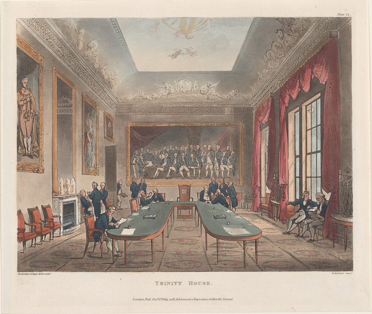 Trinity House, 1. Oktober 1809 von J. Bluck