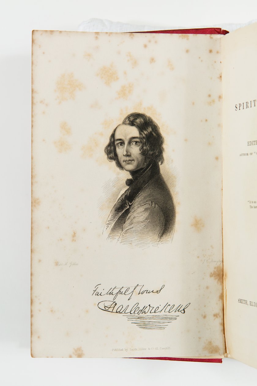Gravur von Charles Dickens in A New Spirit of the Age 1844 von J. C. Armytage