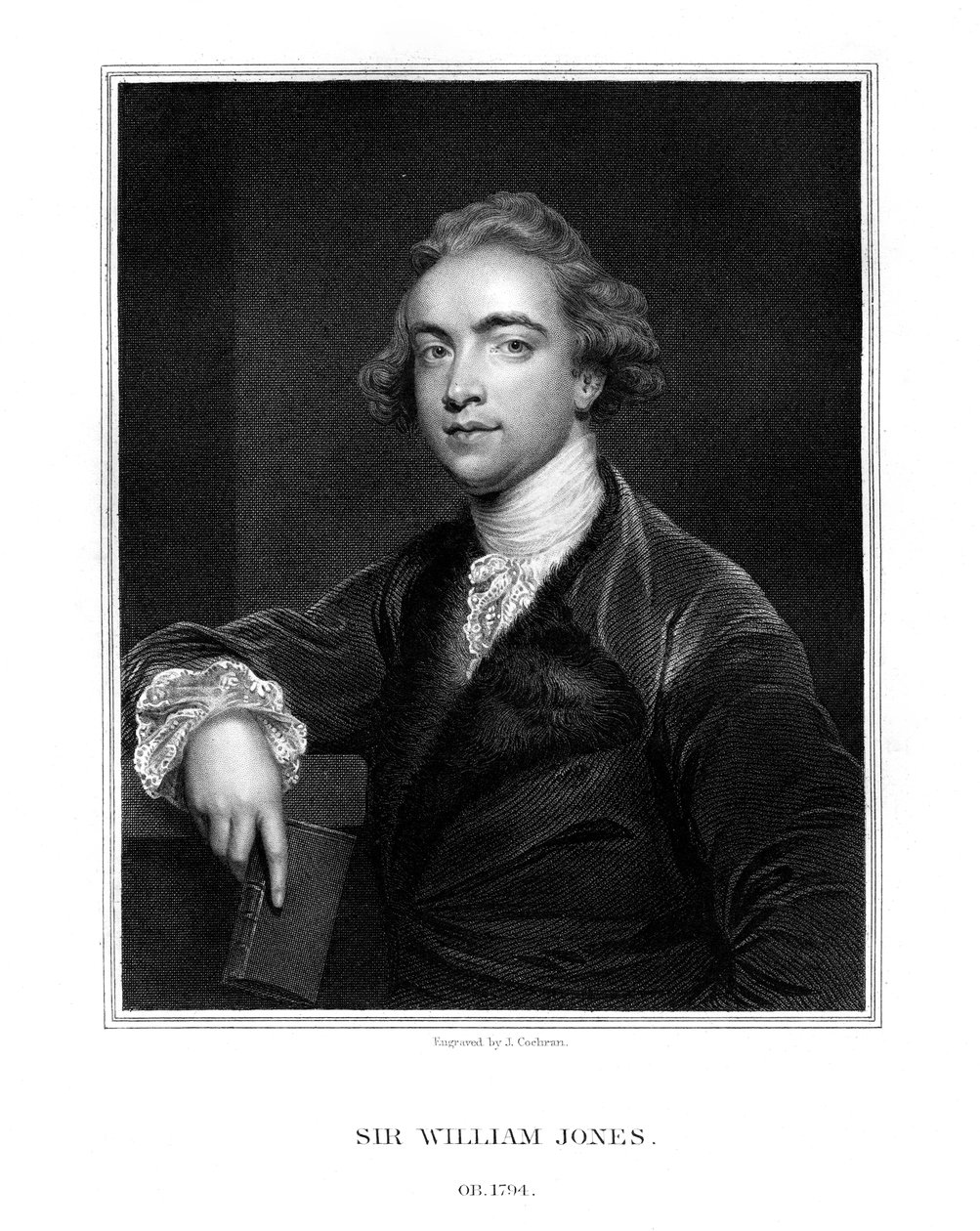 Sir William Jones, englischer Orientalist, Philologe und Jurist, 1832 von J. Cochran