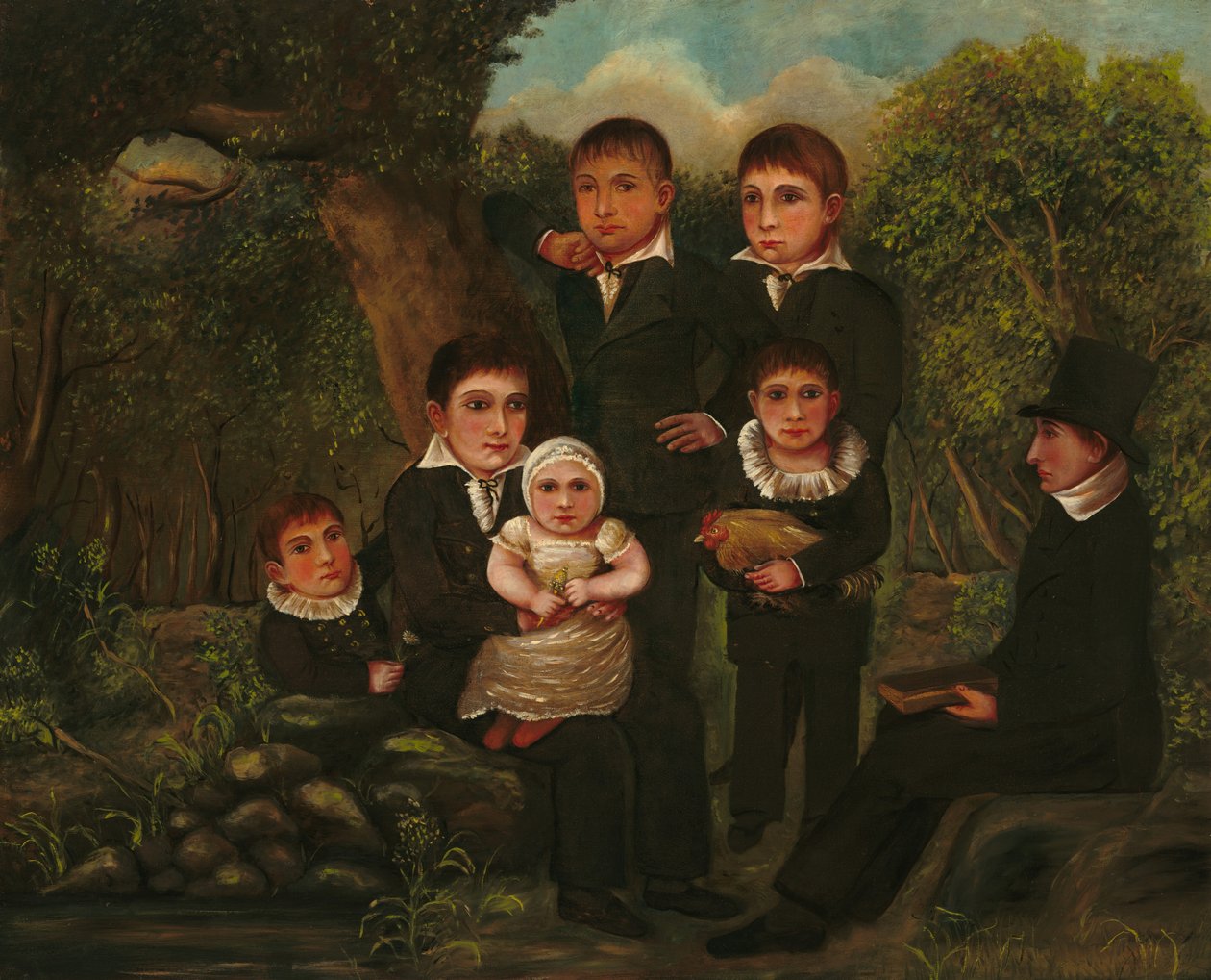 Abraham Clark und seine Kinder von J. H.