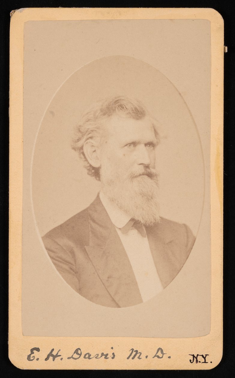 Porträt von Edwin Hamilton Davis 1811-1888, vor 1888 von J Kraft