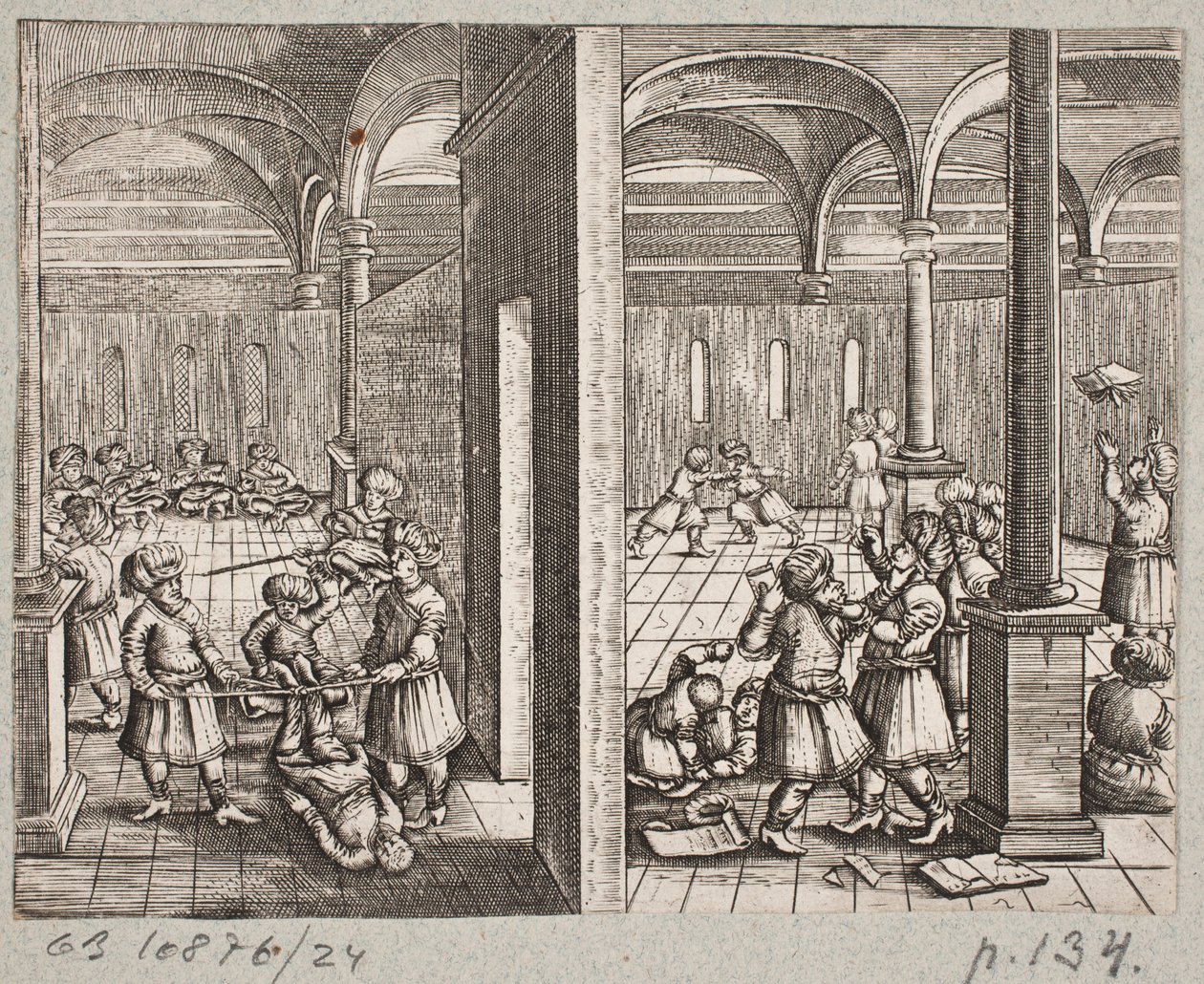 Illustration zu Adam Olearius, "Persianischer Rosenthal von einem Sinnreichen Poeten Schich Saadi [...]", Schleswig 1660 von J. Muller