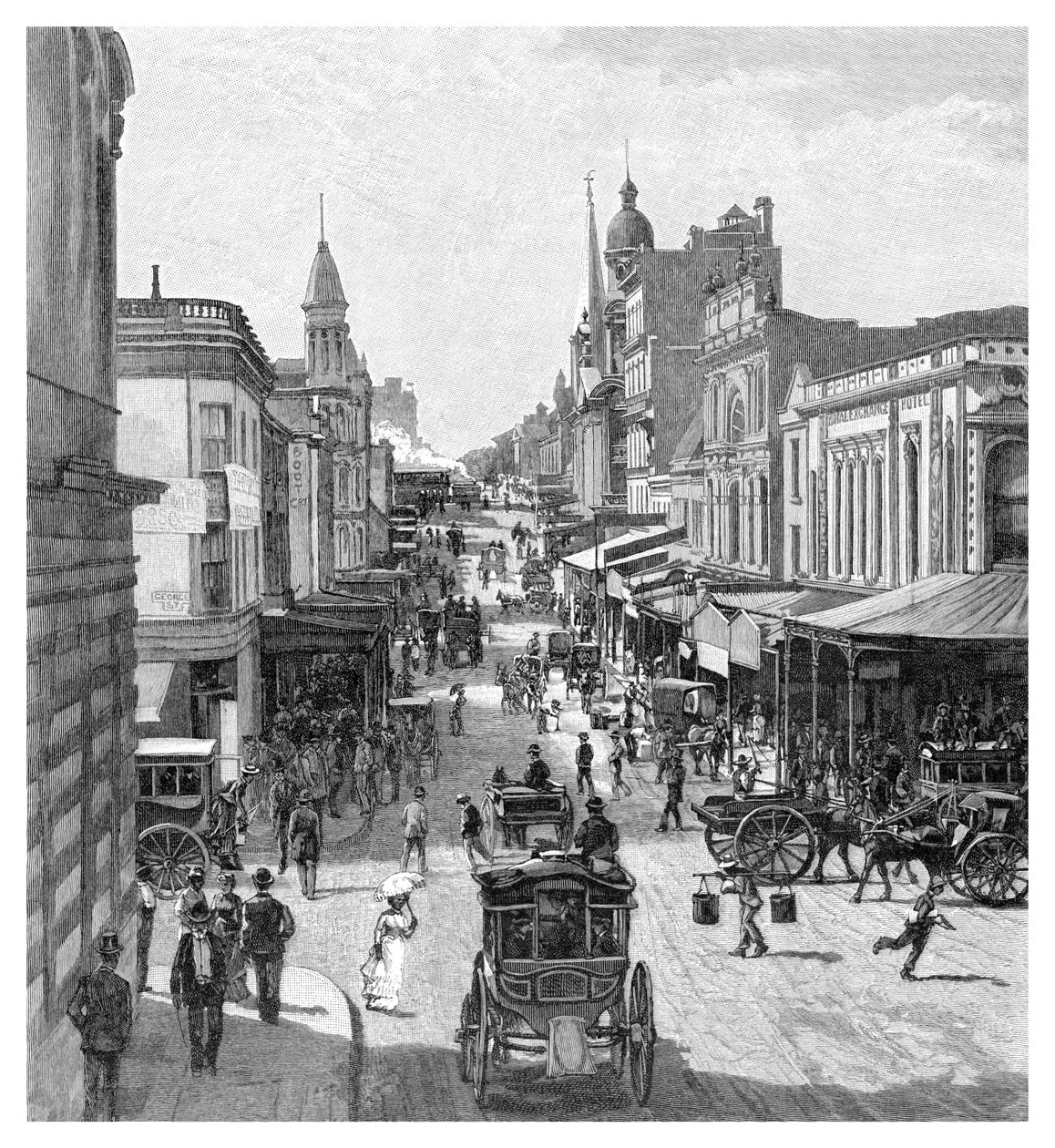 King Street, Sydney, New South Wales, Australien, 1886 von J. R. Ashton