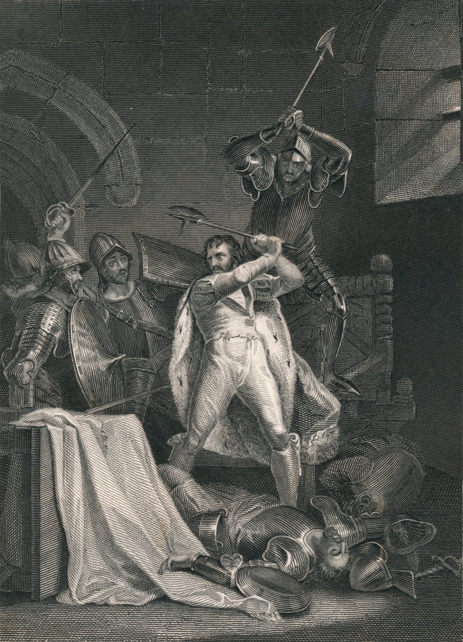 Tod von Richard II., 1400, Mitte des 19. Jahrhunderts von J. Rogers