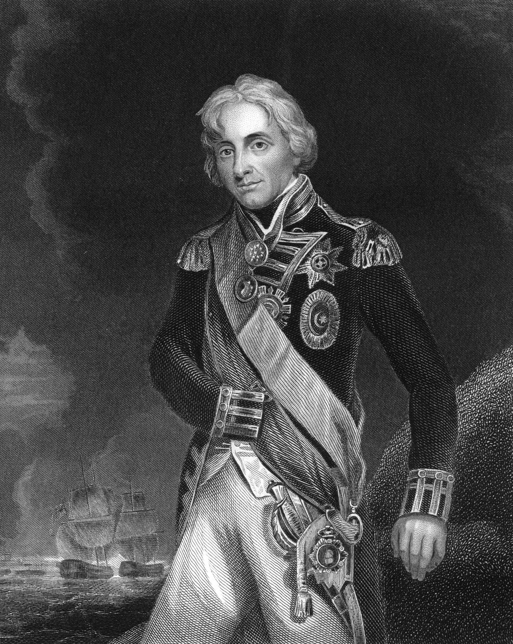 Horatio Nelson, 1. Viscount Nelson, englischer Marinekommandant, ca. 1798-1805, ca. 1857 von J. Rogers