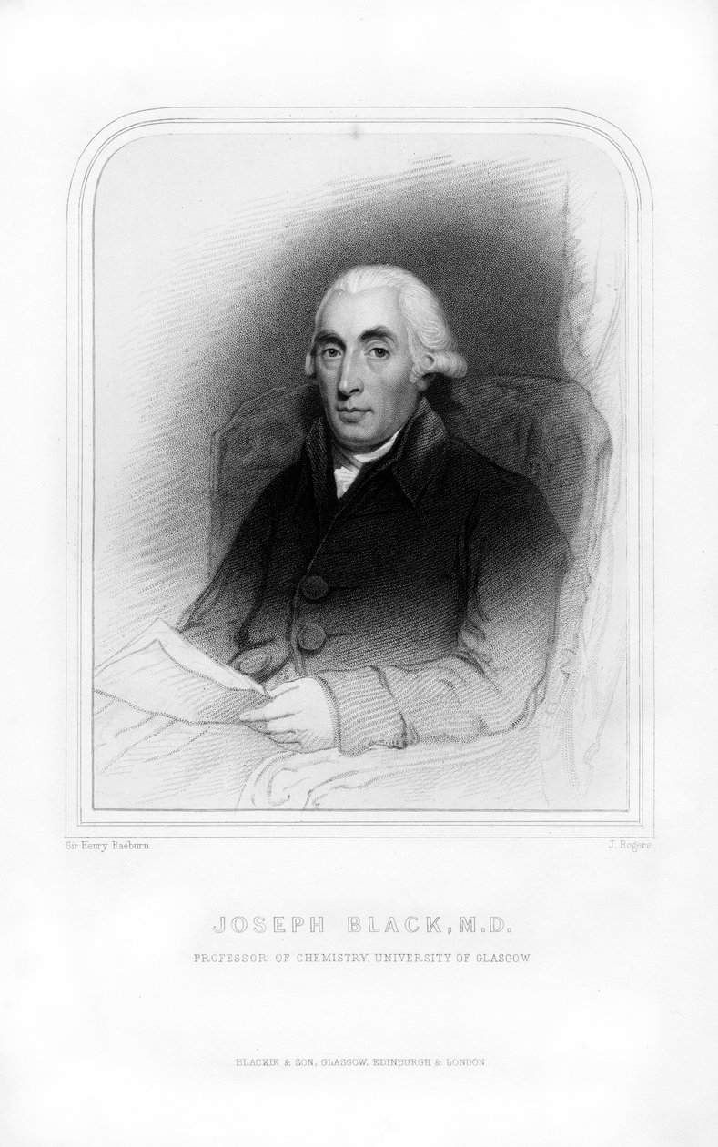 Joseph Black, schottischer Physiker und Chemiker, 1870 von J. Rogers