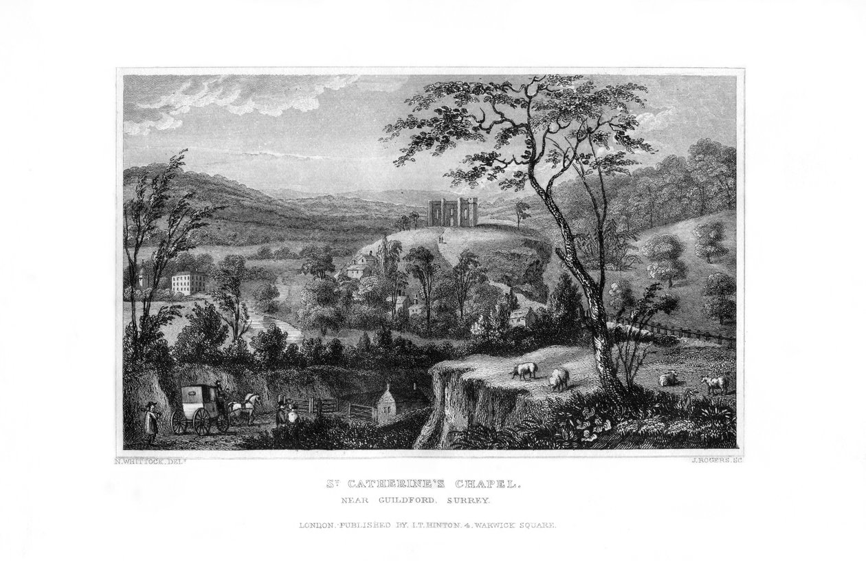 St. Catherines Kapelle, Guildford, Surrey, 1829 von J. Rogers
