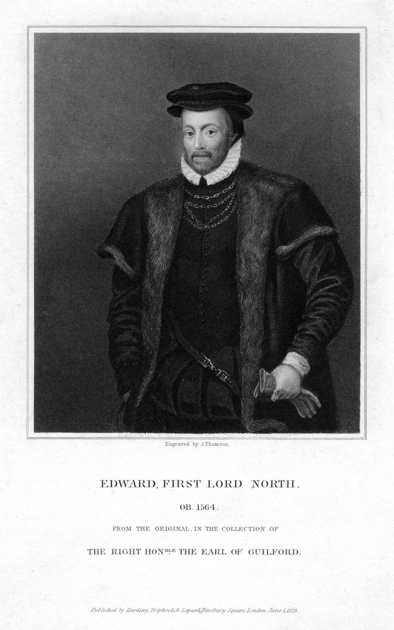 Edward North um 1496-1564, 1. Lord North, 1825 von J. Thomson