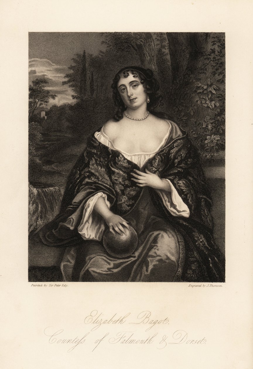 Elizabeth Bagot oder Mary, Gräfin von Falmouth und Dorset, Ehefrau von Charles Berkeley von J. Thomson