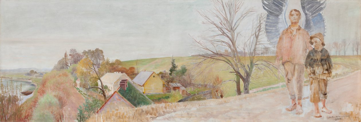 Engel mit Tobias von Jacek Malczewski