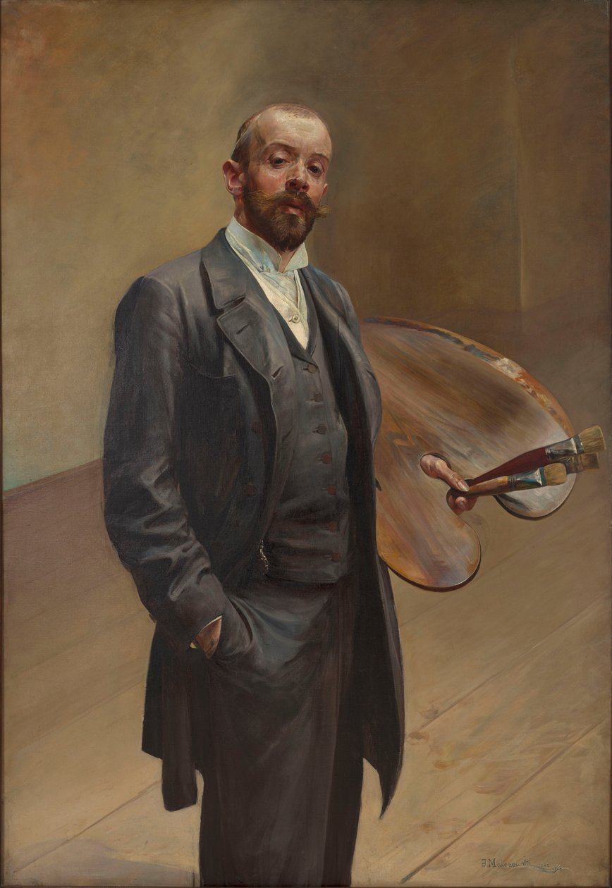 Selbstporträt mit Palette von Jacek Malczewski