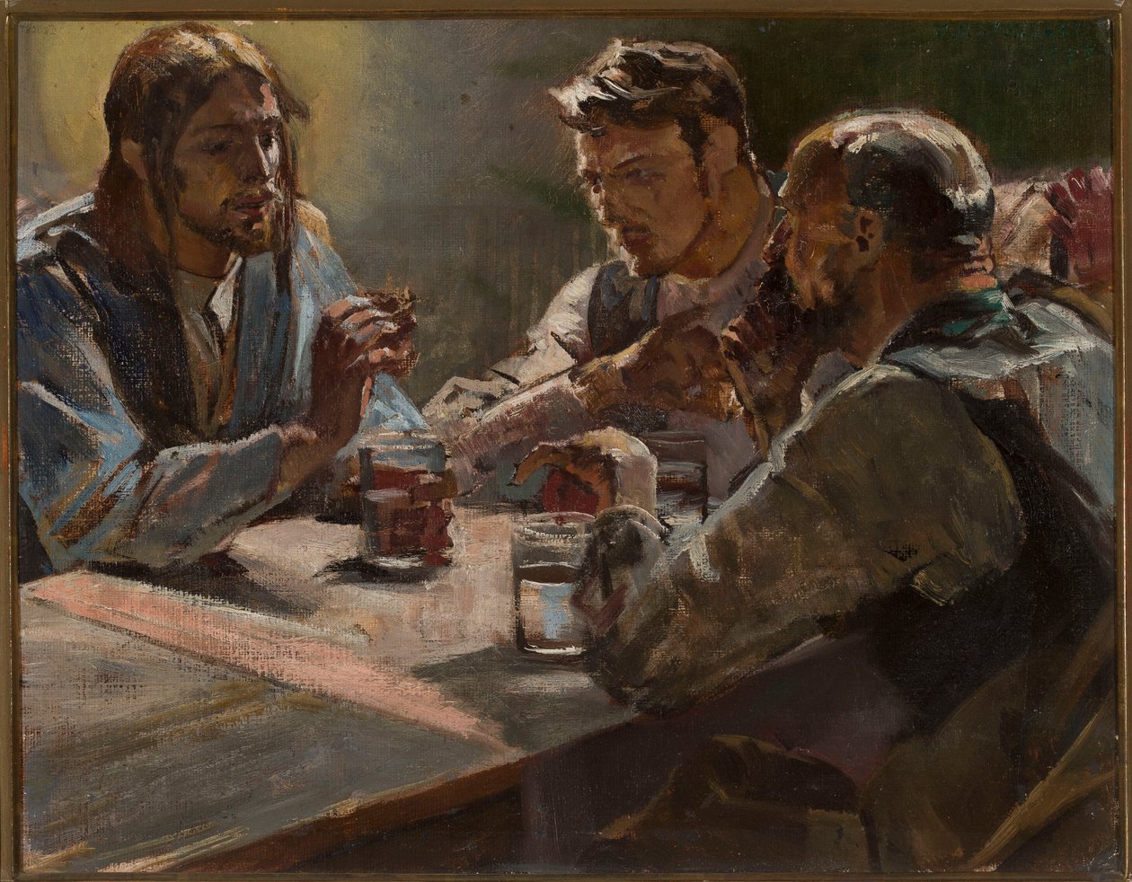Christus in Emmaus von Jacek Malczewski