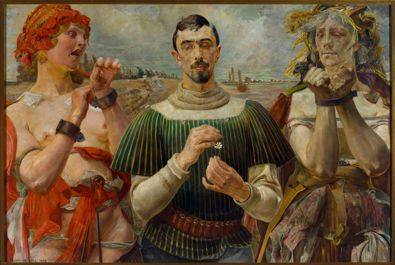 Polnischer Hamlet - Porträt von Aleksander Wielopolski von Jacek Malczewski
