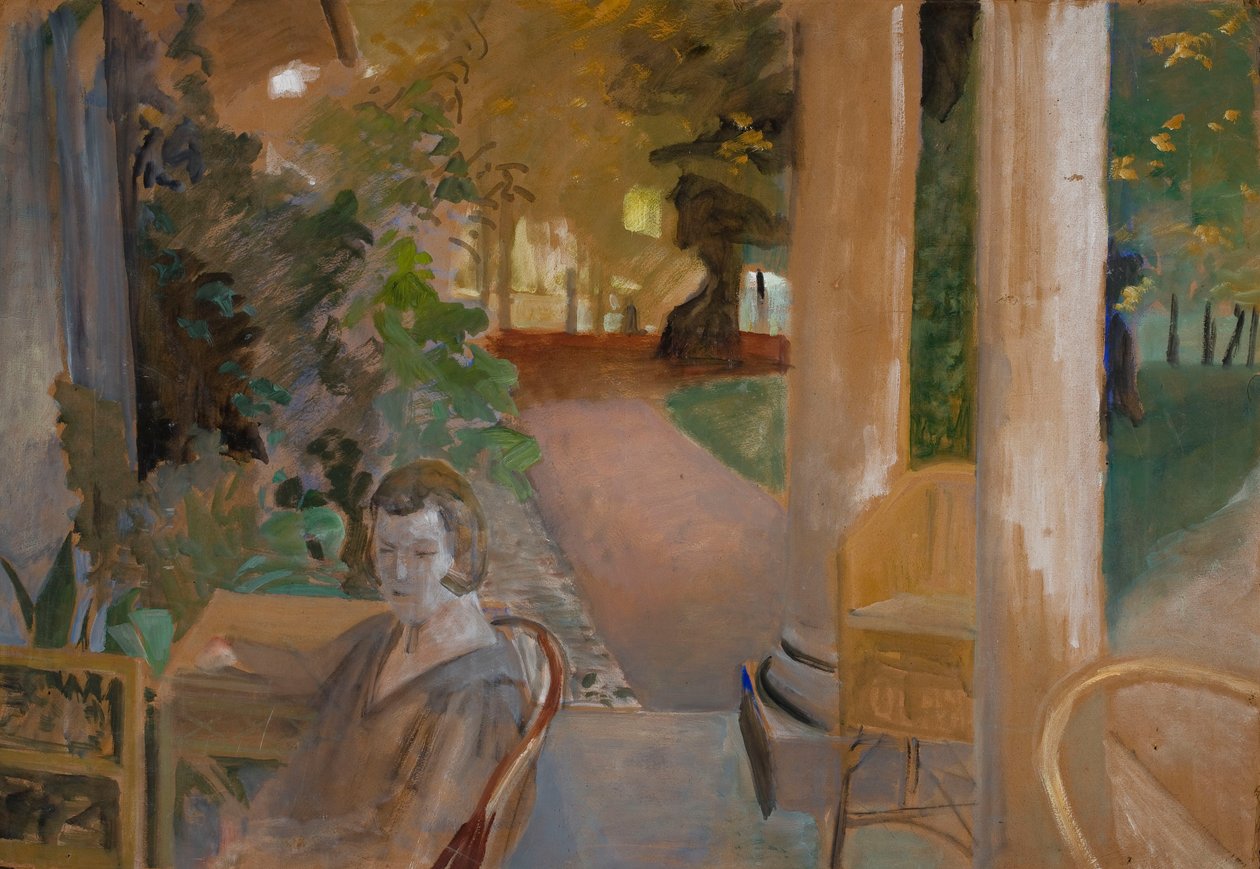 Auf der Veranda von Jacek Malczewski