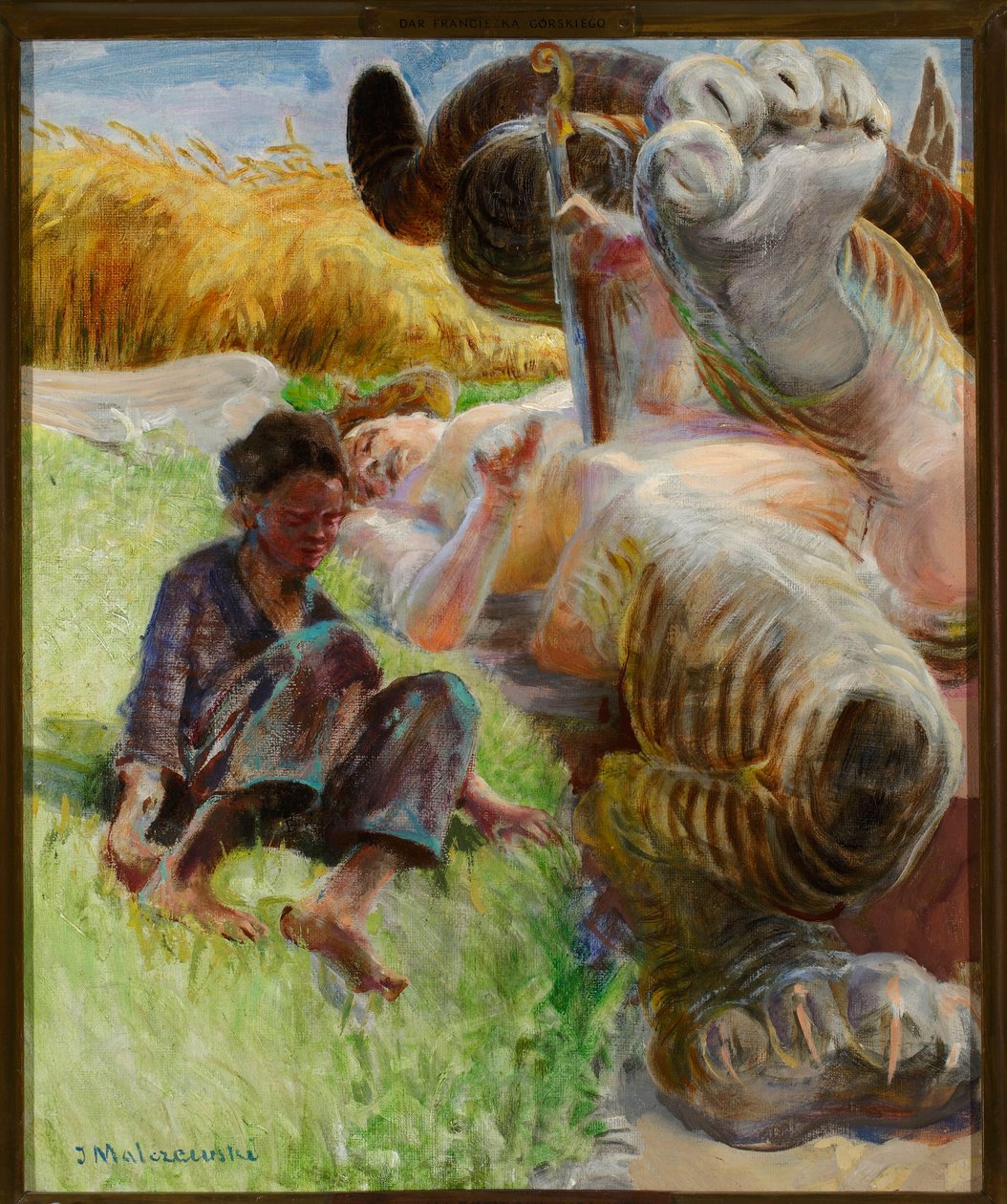 Hirtenjunge und Harpyie von Jacek Malczewski
