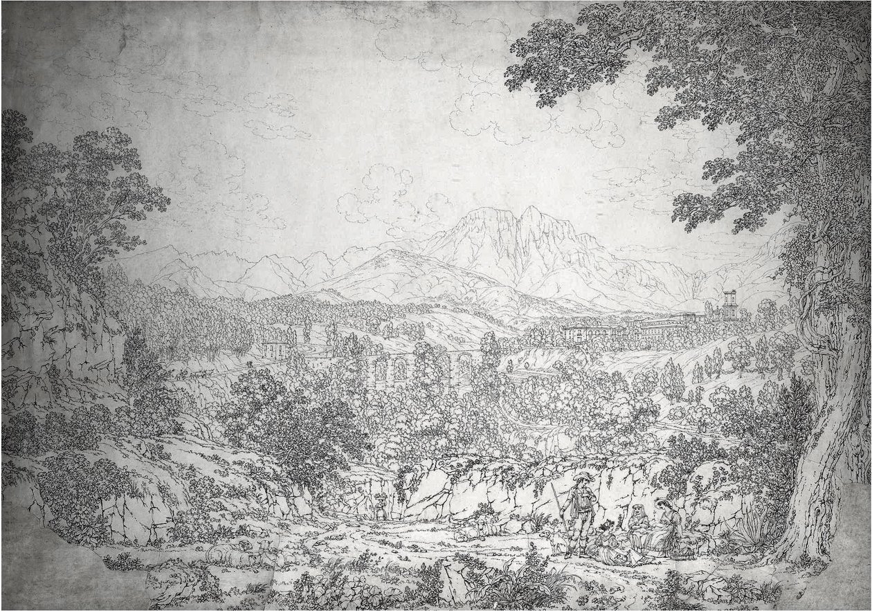 Blick auf Cava dei Tirreni von Jacob-Philippe Hackert