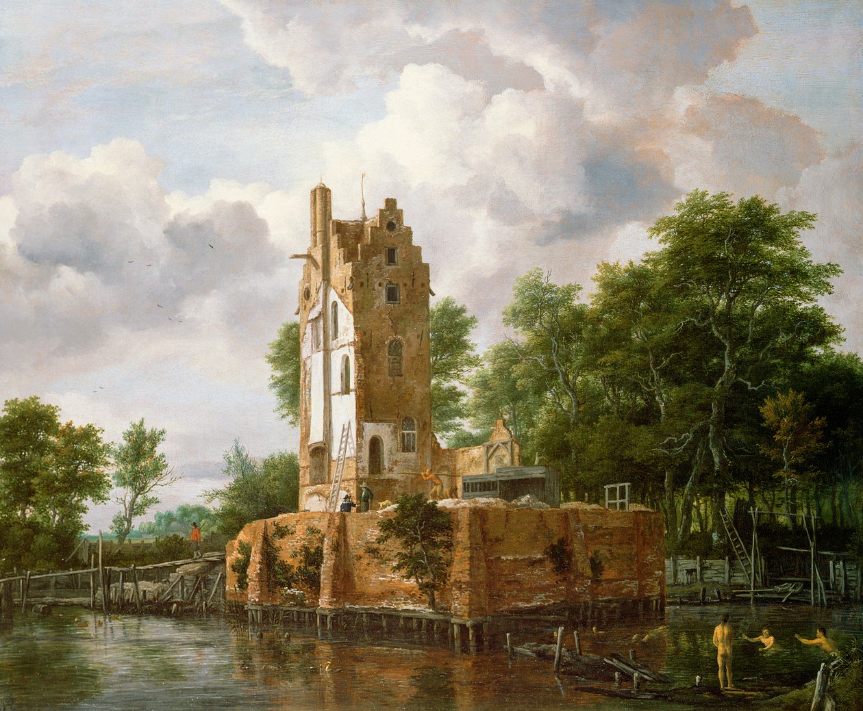 Ansicht von Schloss Kostverloren an der Amstel von Jacob van Ruisdael