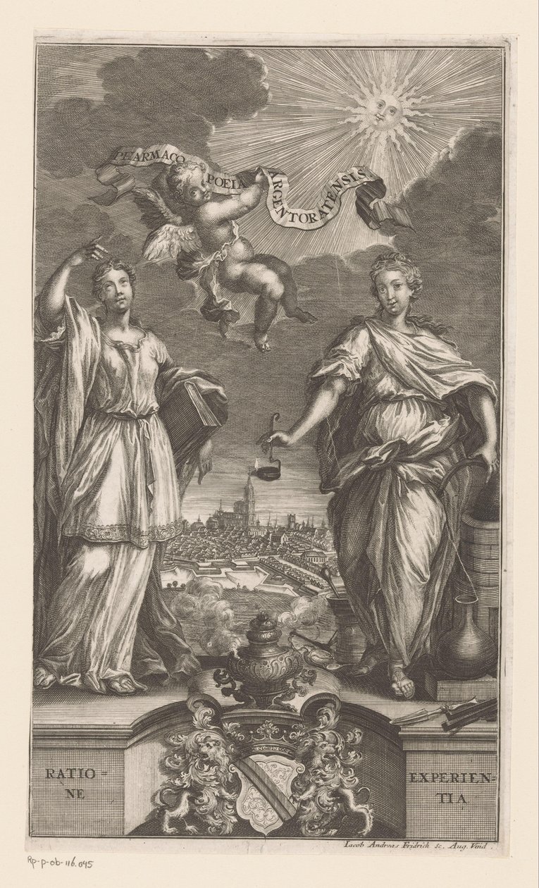 Allegorie auf die Medizin in Straßburg von Jacob Andreas Fridrich (I)