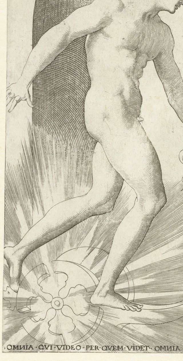 Apollo mit Lorbeerkranz auf einem Wagen von Jacob Binck