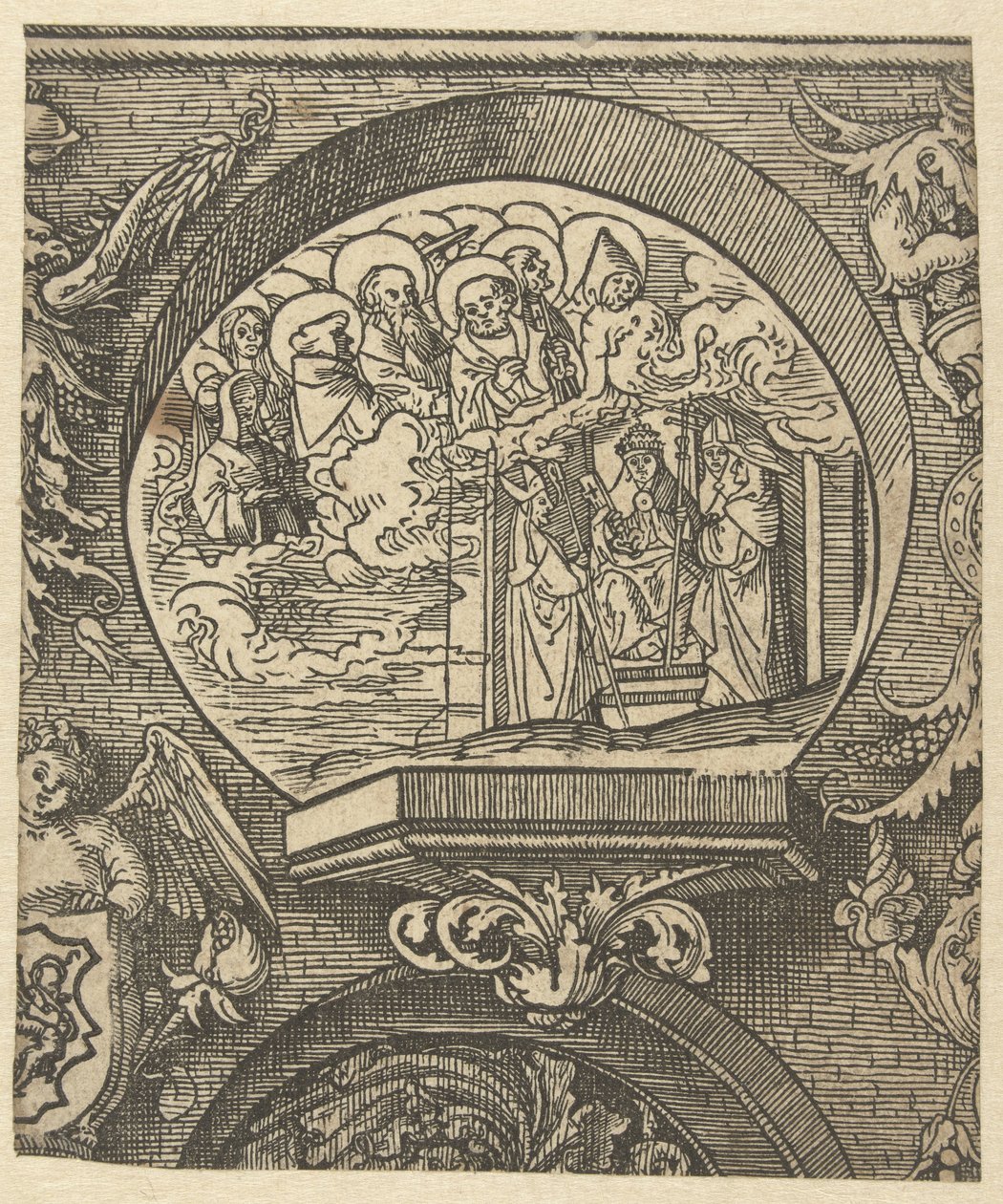 Die katholische Kirche und die Gemeinschaft der Heiligen von Jacob Cornelisz van Oostsanen