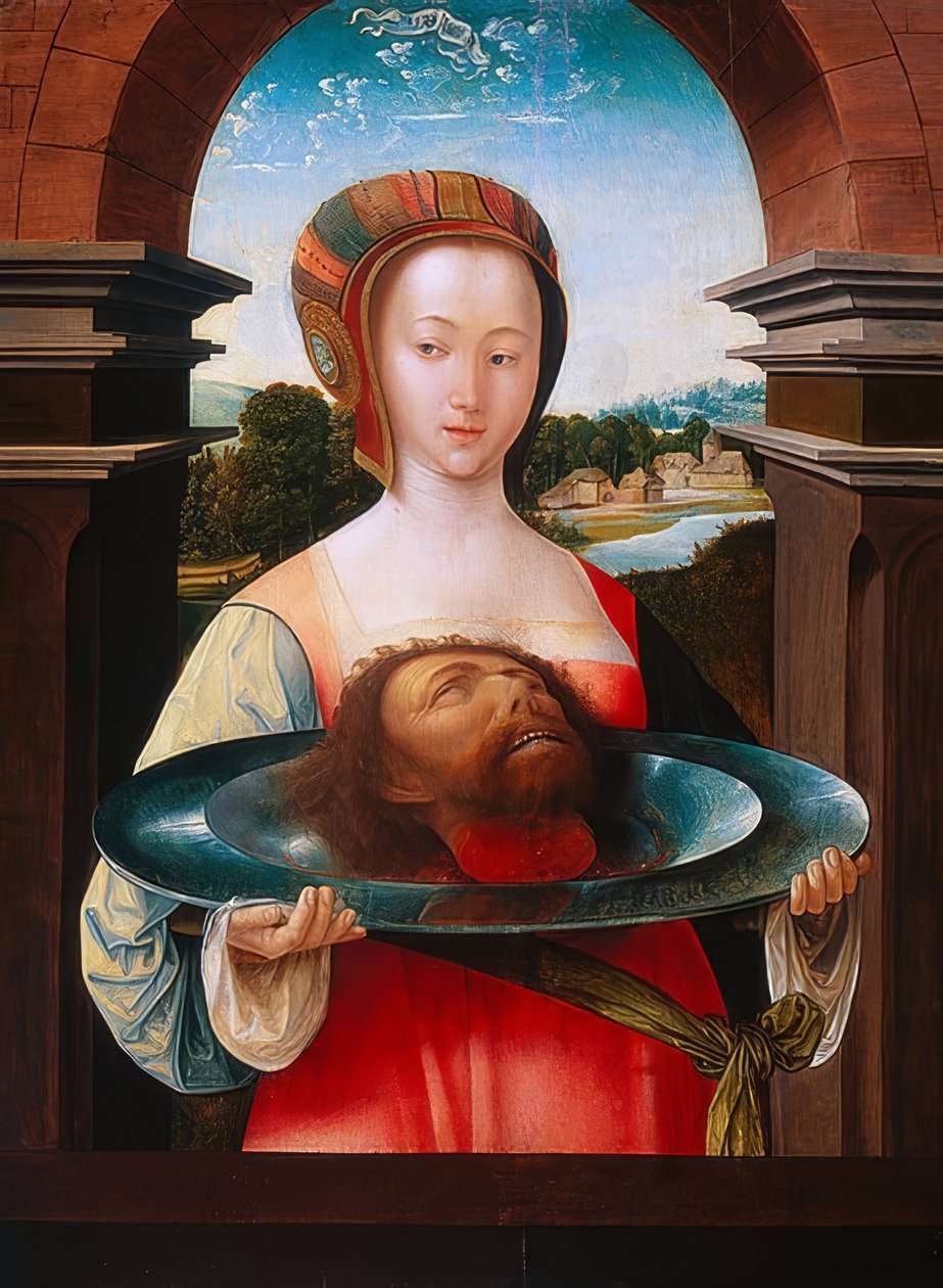 Salome mit dem Kopf Johannes des Täufers von Jacob Cornelisz van Oostsanen